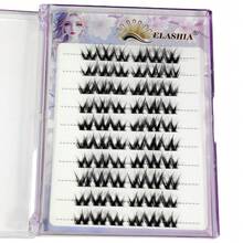 10 Pairs Glue-Free Fluffy Big Wave 3-Segment False Eyelashes, Voluminous 3D Messy Fluffy Fiber Western Charm False Eyelashes, Suitable For Beginners Daily And Party Wear - View 6