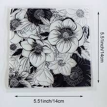 Clear Silicone Stamps Vintage Floral Background Scenery & Country Manor Bird Flower Patterns For DIY Junk Journal Scrapbook & Photo Album Crafts - Nature - View 28