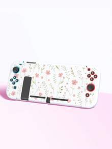 New Switch2 (2025) Game Console Accessories, French Floral Leaf Pattern Switch Protective Case, Compatible With Switch2/Switch NS/Switch OLED/Lite, Suitable For Switch2/Switch Game Console Accessories, Full Set, Storage Bag, Card Slot Dock, Switch Protective Case, Best Gift For Switch Players - Multicolor - View 4