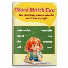 Word Matching Workbook Series, Connect Words And Pictures Through Matching Games, Build Vocabulary And Practice Spelling, Simple And Easy-To-Understand Exercises, Fun Learning Activities, Improve Focus And Word Recognition Ability. Back To School - Word 工作簿 - 查看 12