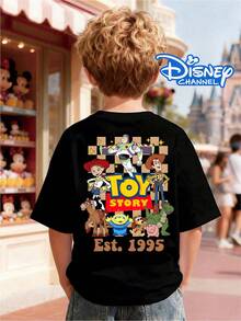 Toy Story Buzz Lightyear Kids' Reversible Printed Short-Sleeve T-Shirt ,Toy Story,Boys Summer Outfits,4th Of July,Disney Collaboration - Black - View 3