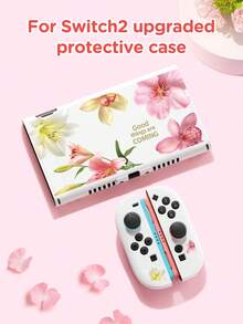 New Switch 2 Protective Case (2025) Game Accessory, Compatible With Switch 2/Switch OLED, Summer Vacation Print Pattern TPU Protective Case/Upgraded Thickened Protective Case Switch Battery Version Protective Case 1pc, Best Gift For Switch Players, Valentine's Day Confession/Romantic Gift - Multicolor - View 8