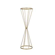 Gold Geometric Iron Flower Stand, Conical High-Legged Flower Stand, Wedding Party Table Centerpiece - Wire Flower Stand - View 11