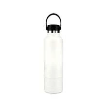 Termo Portátil de Doble Pared de 20 oz/600ml con Correa - Blanco - Ver 1