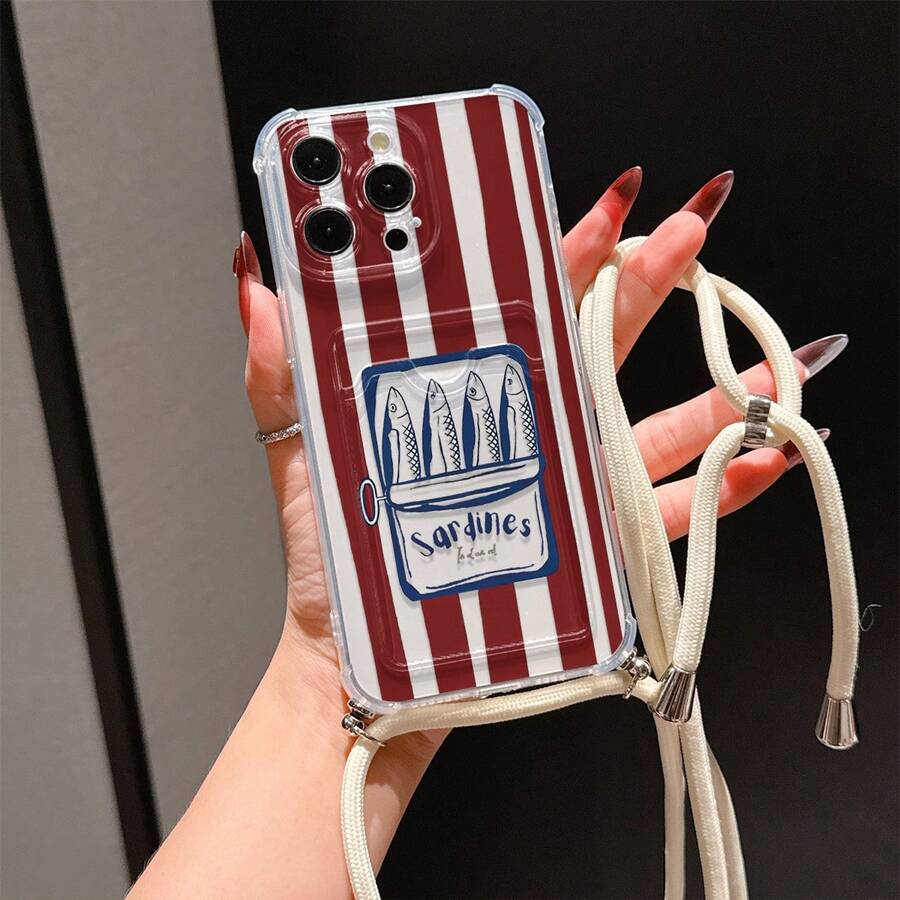 Casing Ponsel Transparan dengan Slot Kartu, Kompatibel dengan iPhone, Galaxy, Honor, Tecnoo, dan Model Lainnya, Penutup Belakang Silikon Transparan Bergaya Dompet, Tahan Guncangan, Tahan Air, Anti Jatuh, Anti Gores - MultiWarna - View 1