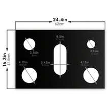 1/2pcs Gas Stove Burner Cover, Stove Top Protector, Gas Stove Burner Pad, Compatible With Samsung Gas Stove, Suitable For Kitchen Cooking, Reusable, Non-Stick, Easy To Clean - Multicolor - View 12