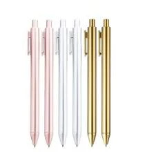 6 pièces/Set Stylos à bille de luxe Or/Or rose/Argent, grande capacité, rétractables, encre noire, pointe moyenne (1.0mm), stylos à écriture fluide, convenant pour les mariages, les cadeaux de fête, le bureau d'entreprise, l'école des enseignants, l'agenda et les cadeaux - Ensembles - Voir 5