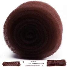 Sponge Hair Padding, Bun Filler, Hair Bun Styling, Curling Tool, Hair Pad - Brown - View 3