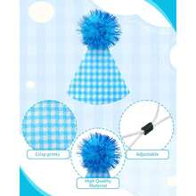 Paquete De 10 Sombreros De Fiesta para Perros Pequeños, Peluches, Cachorros Y Gatos, Diadema Ajustable, Sombreros De Fieltro Coloridos para Fiestas, Accesorios De Vestuario para El - Mini - Ver 4