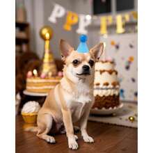 Paquete De 10 Sombreros De Fiesta para Perros Pequeños, Peluches, Cachorros Y Gatos, Diadema Ajustable, Sombreros De Fieltro Coloridos para Fiestas, Accesorios De Vestuario para El - Mini - Ver 7