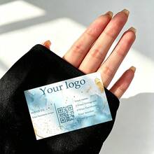Custom Elegant Business Cards, Personalizable Name, Contact Info & QR Code, Premium Durable Cardstock, Modern Sleek Design For Networking, Corporate Gifts, Invitations & Thank You Cards - Customized Business Cards - View 7