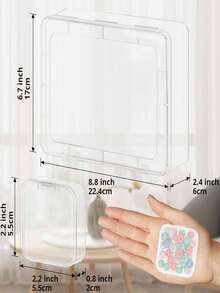 Bead Storage Box, 30 Compartments With Sorting Labels, Plastic Bead Storage Box Suitable For Jewelry, Diamonds, Clay Beads, Screws, Seeds And Small Parts - A - View 7
