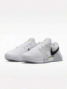 Nike Men's M ZOOM GP CHALLENGE 1.5 HC Low-Top Tennis Shoes IQ5180-100 - Black and White - View 6