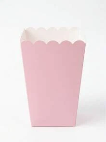 100/48/36/24/12/1pc White Popcorn Boxes, 2 X 4.5 X 3 Inch Mini Popcorn Boxes, Suitable For Movie Night Decoration, Christmas/Halloween, Back To School - Pink - View 2