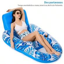 Schwimmende Poolmatte mit Getränkehalter, Erwachsenengröße, für Wassersport sowohl drinnen als auch draußen. - 1 von 1 - Übersicht 3