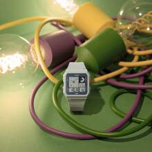 Casio POP Bio-Based Renewable Band LED Backlight Daily Alarm Digital Watch - 白色 - 查看 2