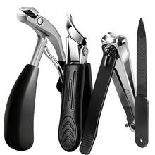 ANDVICTORY 2/3pcs Set Angled Head Nail Clippers With Collection Box, Large Opening Toenail Clippers, Nail File And Nail Powder, Stainless Steel Material, Home Anti-Splash Manicure Tool Set - Multicolor - View 8