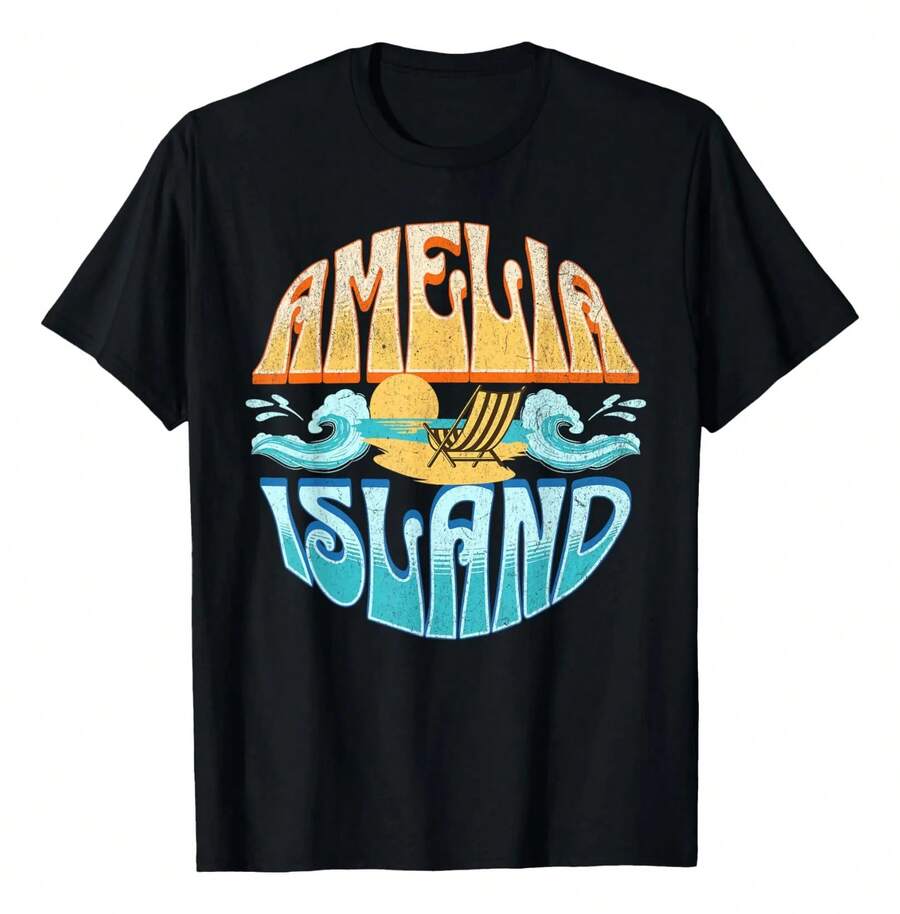 Amelia Island T-Shirt - Black - View 1