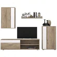 Miroytengo Television Stands & Entertainment Centers - Light Wood - View 3