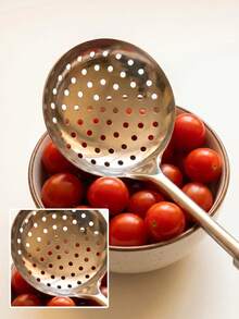 Stainless Steel Cooking Set: Ergonomically Designed Solid Round Tube Handle, Suitable For Cooking Scenarios Such As Grilling Steaks, Pancakes, Pasta, Dumplings, And Hot Pot. Rust-Proof, Seamless Steel Structure, Easy To Clean. - Multicolor - View 6