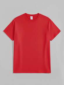 Women's Casual Cotton Red 250th USA Anniversary Flag Print Short Sleeve Round Neck T-Shirt For Patriotic Party Wear - 紅色3 - 查看 2