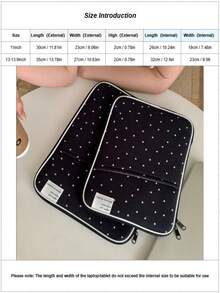 Korean Style Star Laptop Bag, Compatible With IPad 10/11 Inches, Tablet Storage Bag, 13/14 Inch Laptop Protective Case Inner Bag - View 4