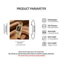 6piezas/Set Reloj de Cuarzo Romano Clásico de Lujo y Moda para Mujer, Combinado con Collar de Strass, Pulsera, Anillo, Aretes Juego de Joyas, Adecuado para el Uso Diario de las Mujeres, Perfecto como Regalo de Cumpleaños/Vacaciones para Amigos, Regreso a la Escuela, Fiesta, Reunión Familiar y Otras Ocasiones, Regalo Perfecto de Día de San Valentín/Navidad para Mujeres - Multicolor - Ver 5