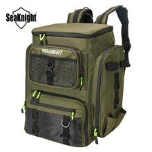 Seaknight 47L 釣魚背包，防水 1000D 釣具包附釣竿固定座，大容量釣魚裝備袋，適用於釣魚愛好者、露營、健行 - 彩色 - 查看 9