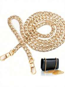 1/3PCS Chunky Purse Chain Handles - Short Strap Replacement For Handbag Set Of 1, 15.7-47Inches Long - Multicolor - View 10