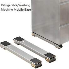 Heavy-Duty Home Appliance Moving Solution! Adjustable Refrigerator And Washing Machine Lifting Base, 800 Lbs Load Capacity, 24 Silent Caster Wheels With Locking Function + Expandable Bracket, Convenient For Moving Home Appliances, Furniture, Etc. - Grey - View 3
