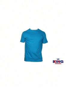 Original HPC POLO T-Shirt With Round Neck And Short Sleeves – Themed Graphic Design "HPC: London England Heritage" – 100% Cotton - 薄荷藍 - 查看 6