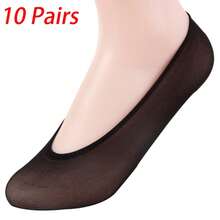 10 Pairs Womens Ladies Invisible Trainer Socks No Show Footies Shoe Liner - UK-a056002 - View 8