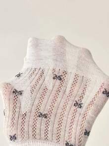 1/2/4/6 Pairs Women's Summer Thin Low-Cut Invisible Non-Slip Anti-Slip Heel Solid Color Mesh Breathable Short Socks - Multicolor - View 2