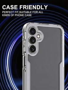 1 Stück schwarzer ultradünner hochauflösender transparenter stark haftender positionierender automatisch ausrichtender kratzfester unabhängiger Metallring gehärteter Glas Kameralinsenschutz, kompatibel mit Samsung Galaxy A57 A37 A55 A54 A35 A17 4G A16 A05S S22 S23 S24 S25 S26 Ultra Handy-Zubehör - Schwarz - Übersicht 6
