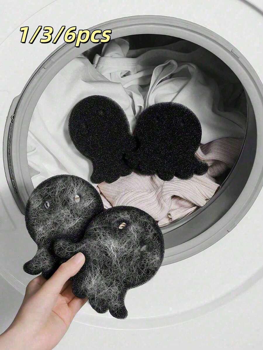1/3/6 piezas Bolas quitapelos para mascotas, Bolas de lavandería esponjosas - Antiadherentes, reutilizables y duraderas, recolector de pelusa, mantienen la ropa y la ropa de cama libres de pelos, juego de bolas quitapelusa, lindo recolector de pelos de perro y gato - Multicolor - Ver 1