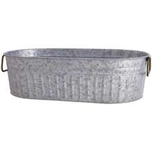 Galvanized Oval Tub, 20.27 IN W X 11.22 IN D X 5.70 IN H - Single - View 7