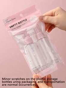 2pcs Travel Bottle Set, Travel Essentials, Portable Reusable Travel Accessories, Easy To Carry, Lightweight, Durable, Stylish, Suitable For Family Use, Daily Use - Multicolor - View 14