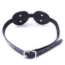 Black Double Round Sexy Eye Mask Queen  SM Bondage Game  Restraints Mask For Adult Sex Role Playing Game - Black - View 2