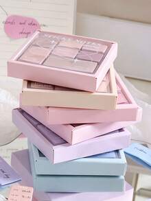 2pcs/Box Gradient Color Tear-Off Sticky Notes, Creative Student Index Stickers - Multicolor - View 4