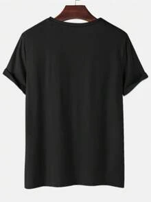 Printed T-Shirt % Cotton - Blue Mystic Edition - Black - View 3