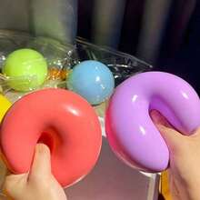 1 Stück großer Knautschball, TPR-Material Knautschball, weiches Spielzeug, Angstlinderung Stressabbau süßes Spielzeug, Geburtstagsgeschenk, Klassenzimmerpreis, Weihnachtsstrumpf-Füller, lustiges Stressabbau-Spielzeug für Büro, Zuhause, Schule, langsame Rückfederung Dekoration, cooles Schreibtisch-Dekor Stressabbau-Geschenk (zufällige Farbe) - Verschiedenfarbig - Übersicht 4