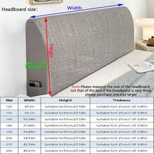 1pc Solid Color Skin-Friendly Washable Headboard Cover, Embossed Craft, Waterproof Stain-Resistant Dirt-Proof, Flat Headboard Cover, 1pc, Headboard Cover, Easy To Clean, Simple And Elegant Bedside Cover, Convenient For Year-Round Use - Light Grey - View 11
