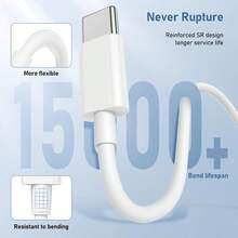 USB-C 數據線 + 二合一手機支架轉接頭，便攜式可折疊 USB-C 360° 直角充電轉接頭附手機支架，快速充電線兼容 17/16 Pro Max/16 Pro/16 Plus/16/15 系列手機/平板電腦和筆記本電腦，即插即用桌面轉接頭 - 白色/黑色 - 查看 5