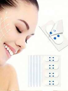 200pcs/40pcs/50pcs/100pcs Instant Support Face Mask - Seamless Waterproof Transparent Shaping Mask, Suitable For Chin & Neck, Facial Comfort Sculpting - Alcohol-Free, Suitable For All Skin Types, Unisex, Face Tape - Multicolor - View 6