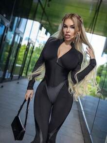 Jumpsuit Ideal Suit Black - Multicolor - View 6