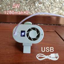 Portable Waist Fan, Waist Clip Portable Personal Motion Fan, Rechargeable Hands-Free Neck Fan, Adjustable Speed, LED Display Screen, Lightweight Design, Very Suitable For Outdoor Activities, Work Sites, Hiking, Camping, Gardening, Travel Essentials - Clip-on - View 10