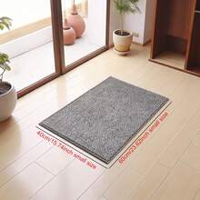 Faux Sisal Doormat With TPR Non-Slip Backing, Machine Washable, Dirt Trapping, Suitable For Entryway, Home, Outdoor, Kitchen, Bedroom, Balcony, Living Room, Easy To Clean, Practical And Decorative Front Door Mat - Light Grey - View 13
