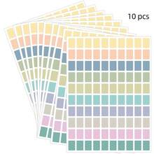 10 Sheets Colorful Categorized Index Label Stickers 16X21.5cm Waterproof Easy-Tear Self-Adhesive Name Labels Office Stationery Marking Stickers - Index Labels - View 13