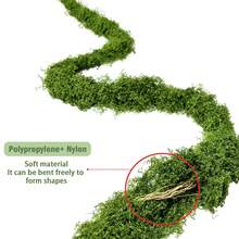 Tifaealis 5m Artificial Vine Garland – Realistic Faux Greenery For Vertical Wall Decor, DIY Home Decoration, Party & Event Styling - 綠色 - 查看 1