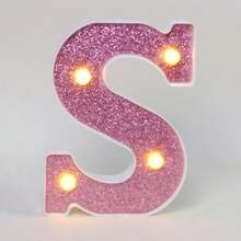 16cm 白色發光 A-Z LED 字母燈,電池供電,臥室裝飾字母夜燈,婚禮裝飾,生日派對裝飾,女孩房/兒童房裝飾字母燈,節日居家酒吧裝飾字母燈,字母燈 - 深粉紅色 - 查看 34